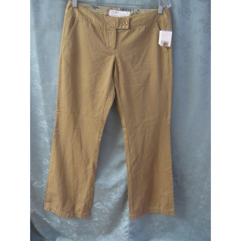 Generra Second Skin Clothes Boot Cut Pants Size 4 NWT Beige